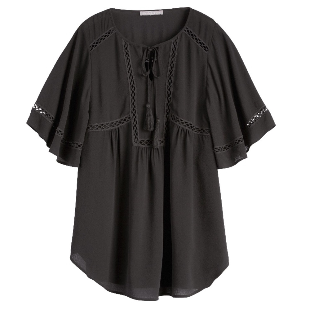 Daniel Rainn Stitch Fix Maternity Blouse Black